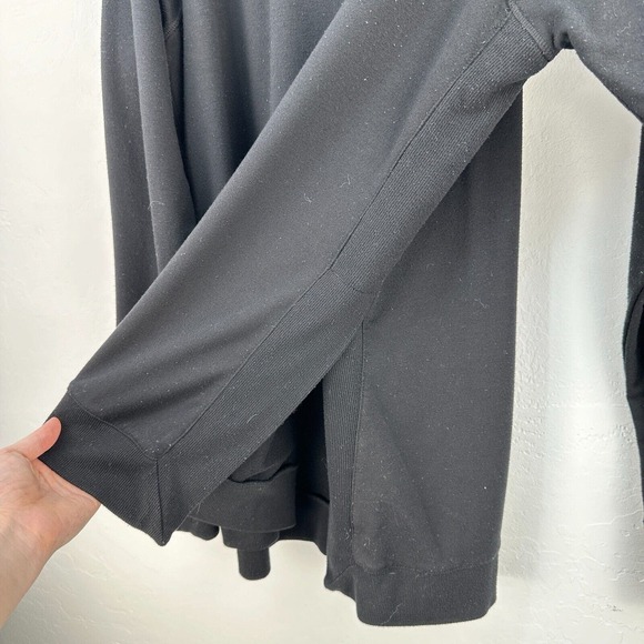 Yogalicious Top Womens 1X Plus Black Long Sleeve Round Neck Pullover‎ Stretch - Picture 4 of 7